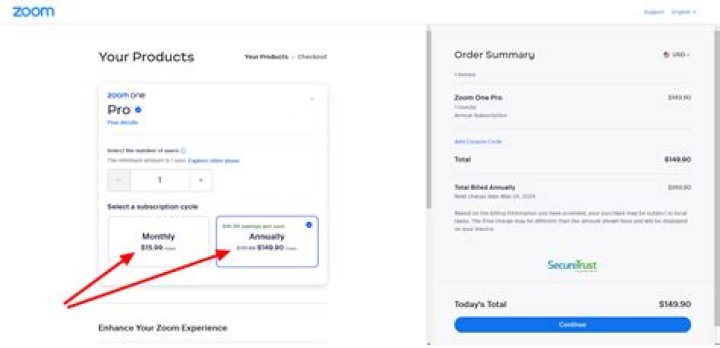 Does zoom subscription include VAT?