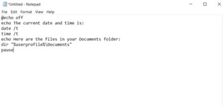 How do you echo a blank line in a batch file?